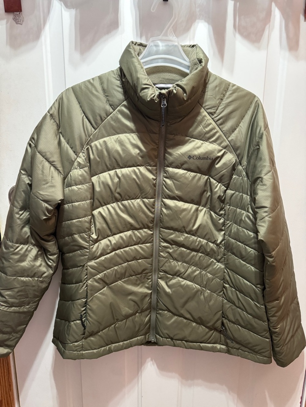 Columbia Stone Green Quilted Packable Jacket Size XXL
